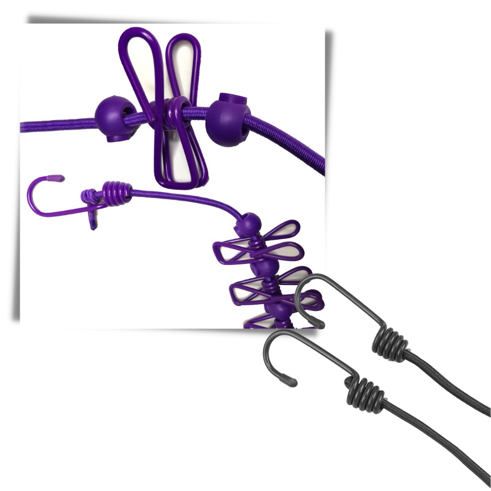 Corde à linge de camping extensible (4m) - Ozerty