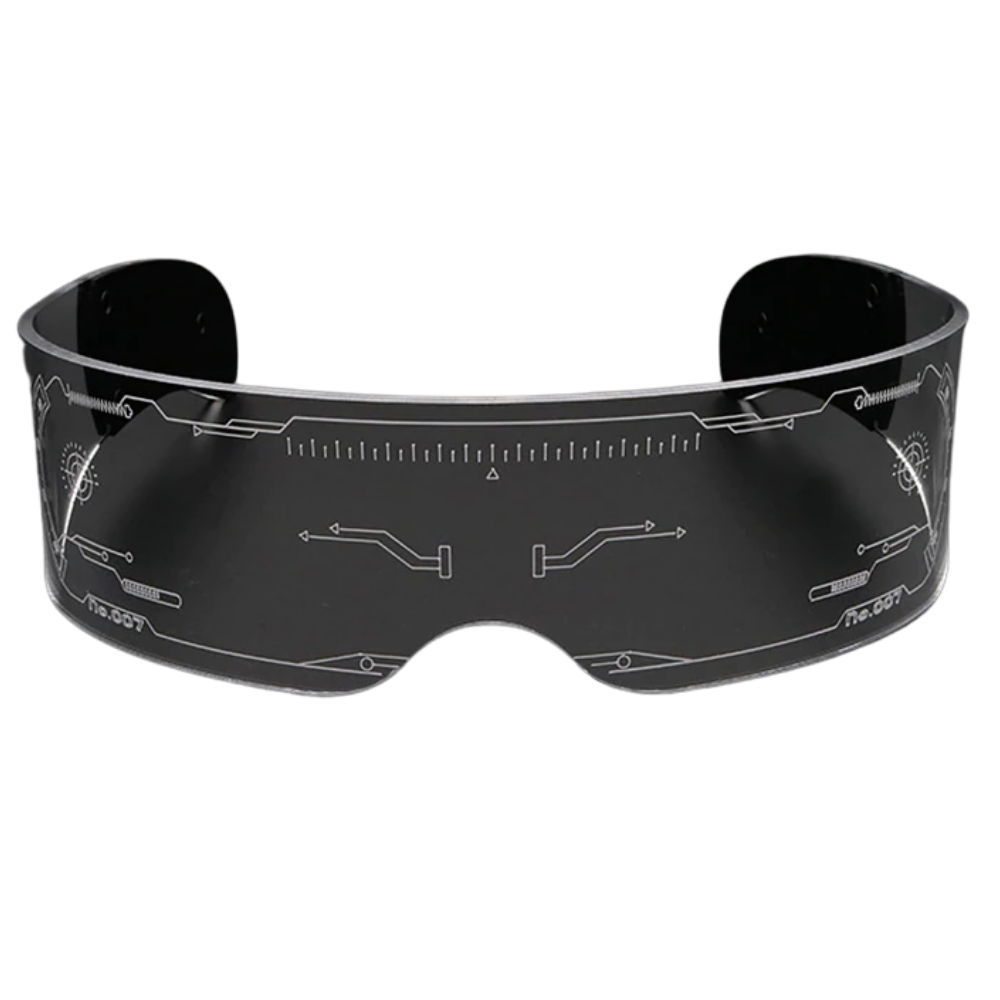 Lunettes lumineuses avec lumières LED colorées - Ozerty