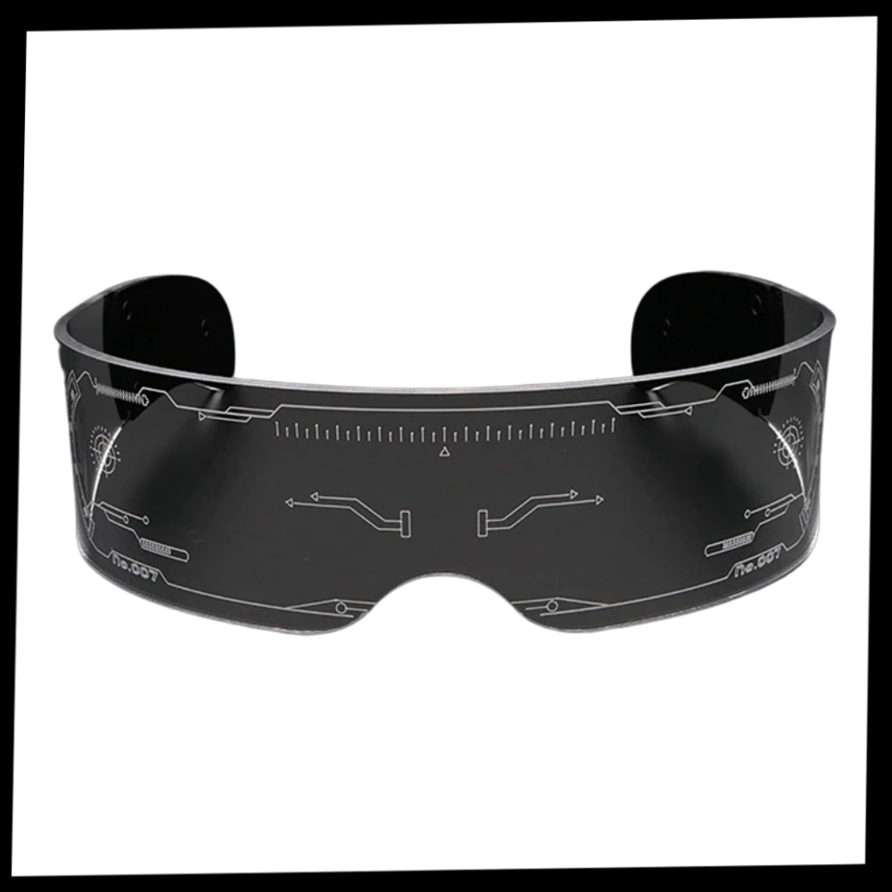 Lunettes lumineuses avec lumières LED colorées - Ozerty