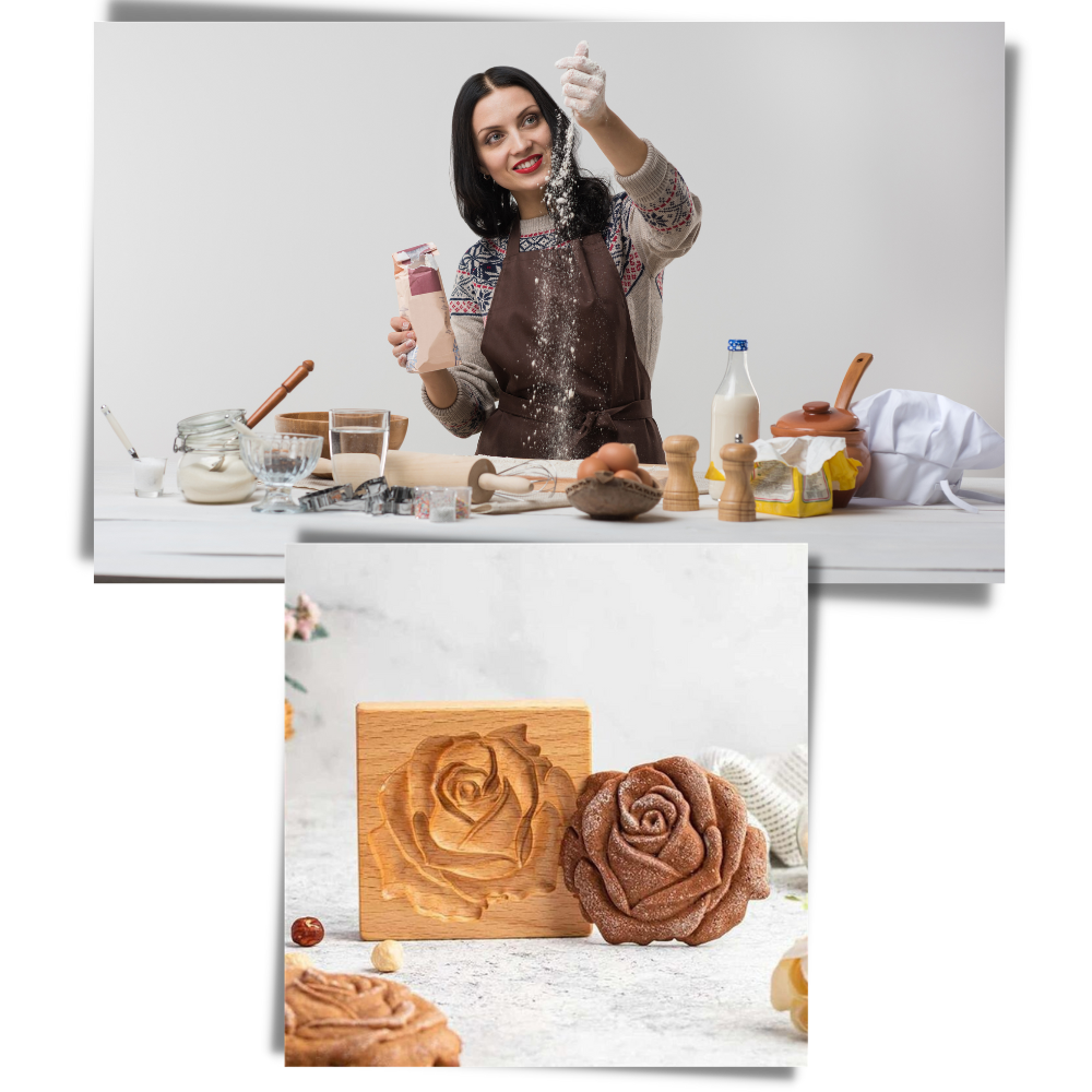 Moule à biscuits en bois - Ozerty