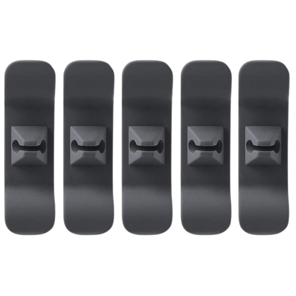 Lot d'organiseurs de câbles -Noir/5 pièces - Ozerty