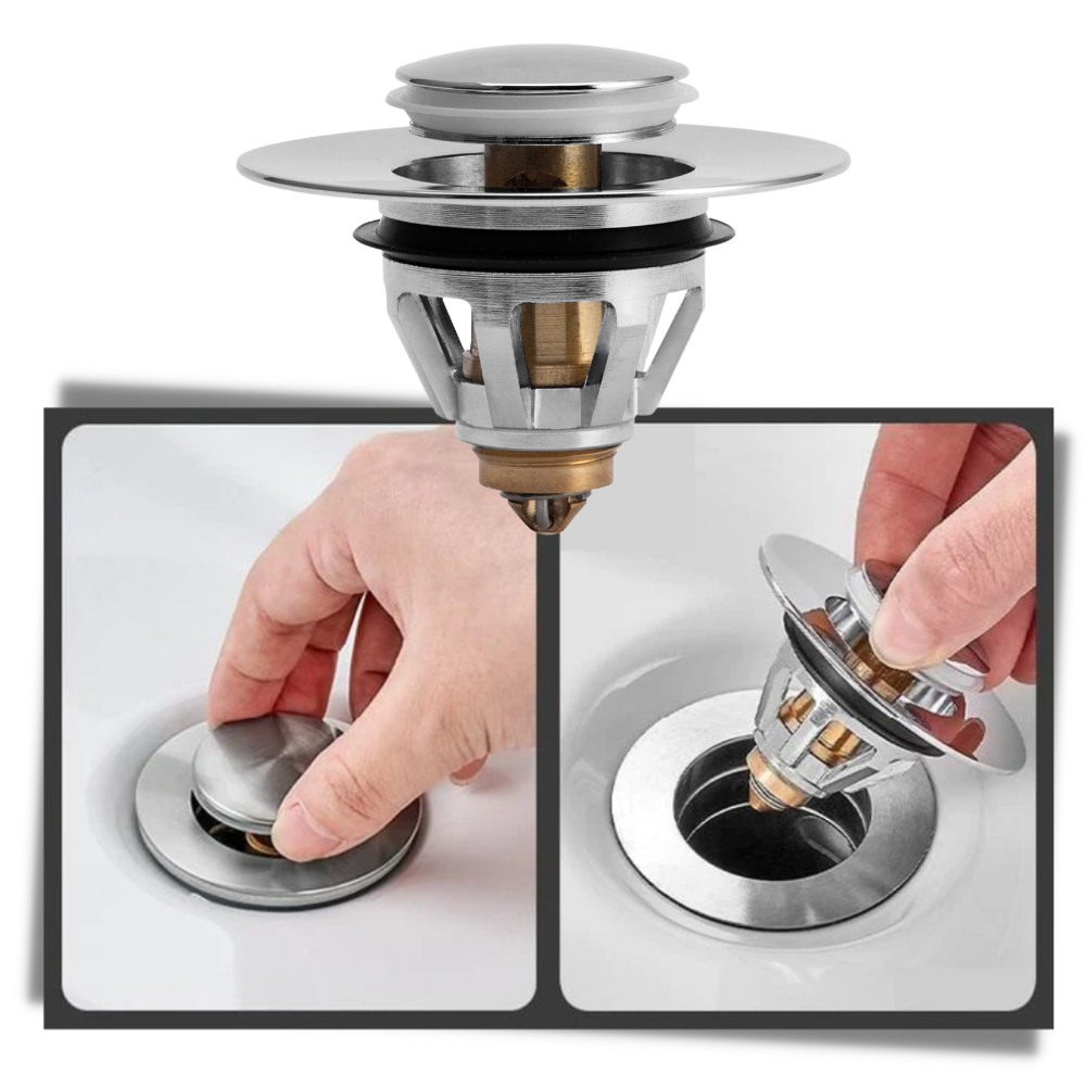 Filtre et bouchon de vidange pop up - Ozerty