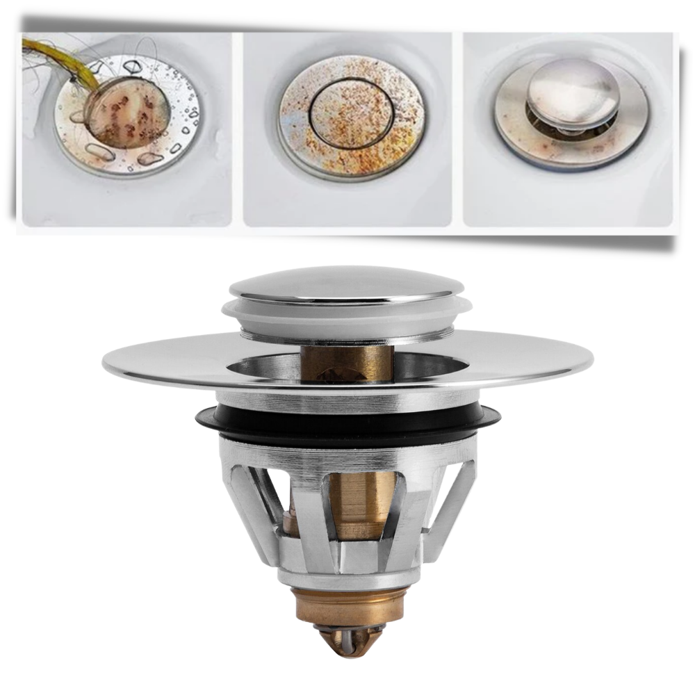 Filtre et bouchon de vidange pop up - Ozerty