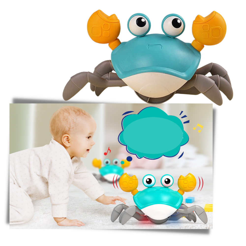 Jouet crabe avec détecteur de mouvement - Ozerty