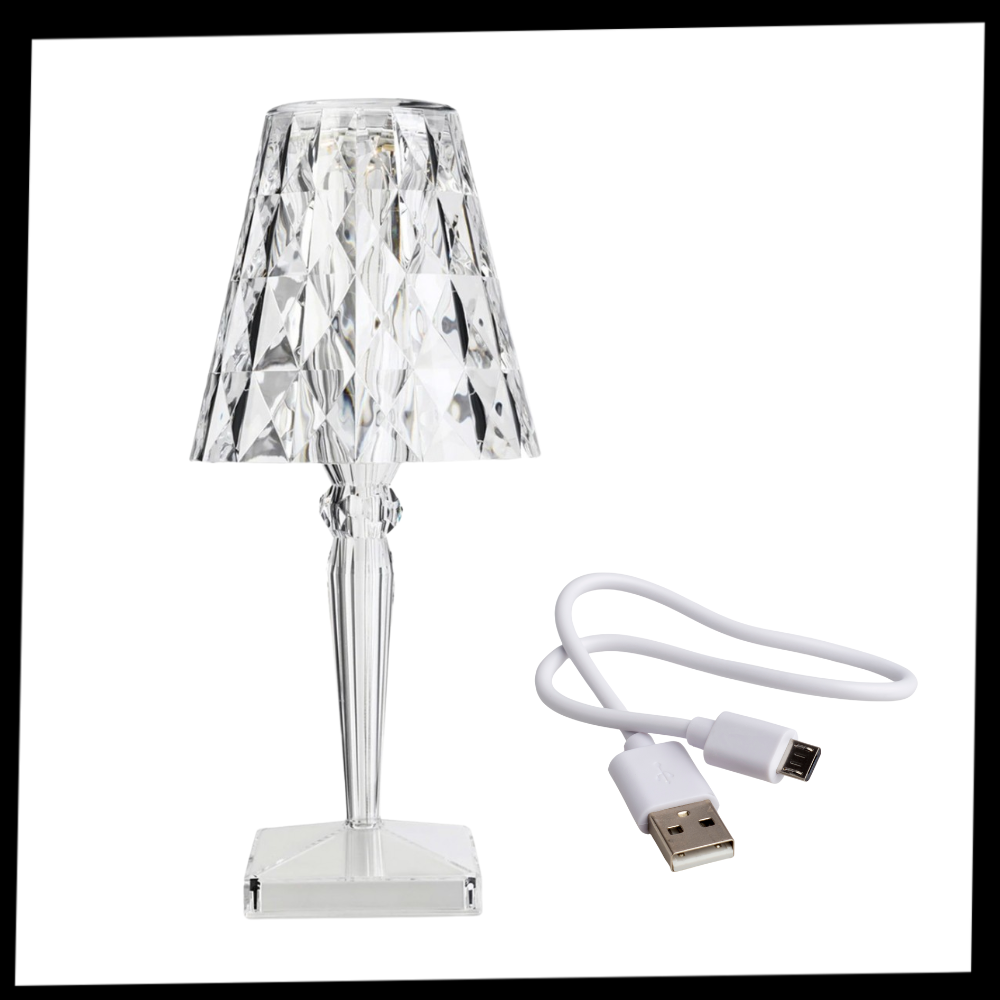 Lampe de bureau en cristal acrylique - Ozerty