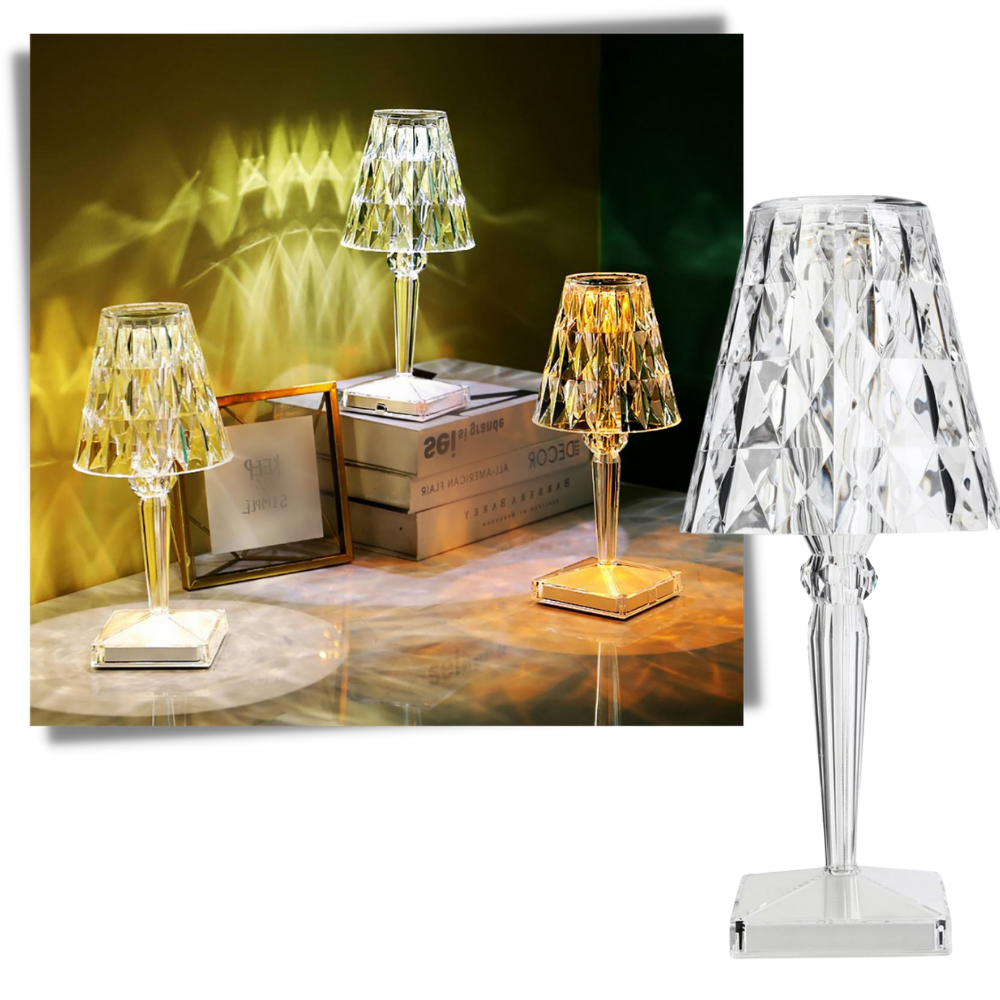 Lampe de bureau en cristal acrylique - Ozerty