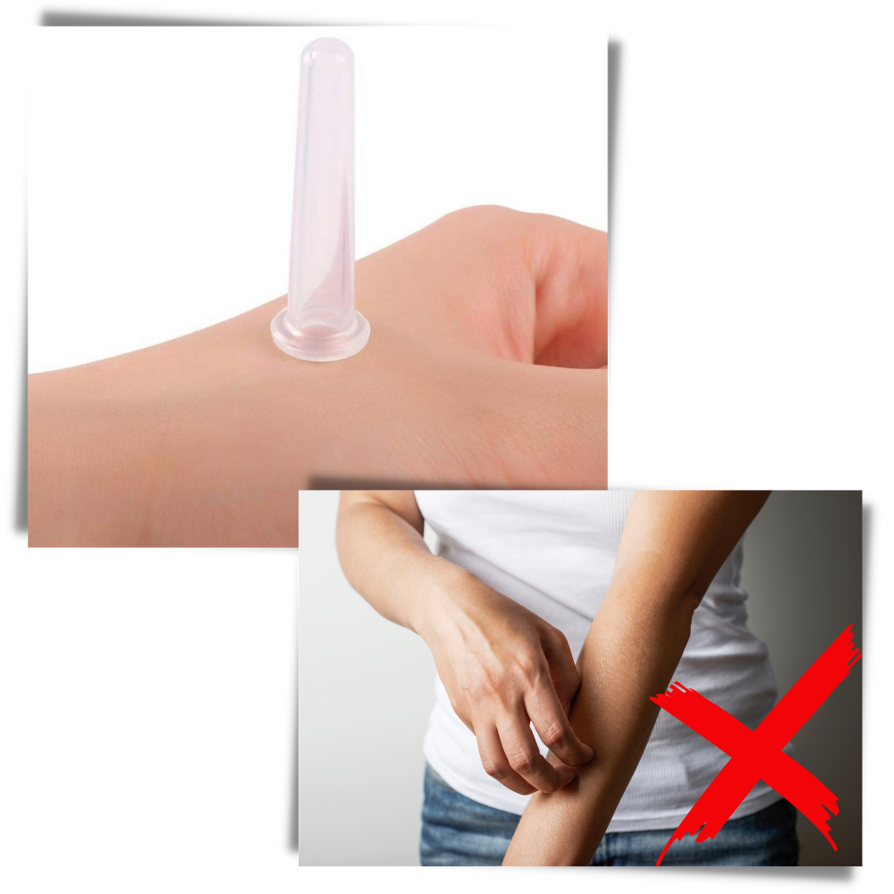 4 ventouses en silicone pour massage facial - Ozerty