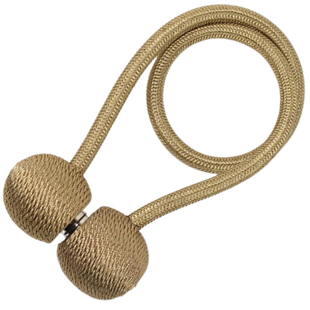 Lot de 2 attaches magnétiques pour rideaux -Café/ - Ozerty