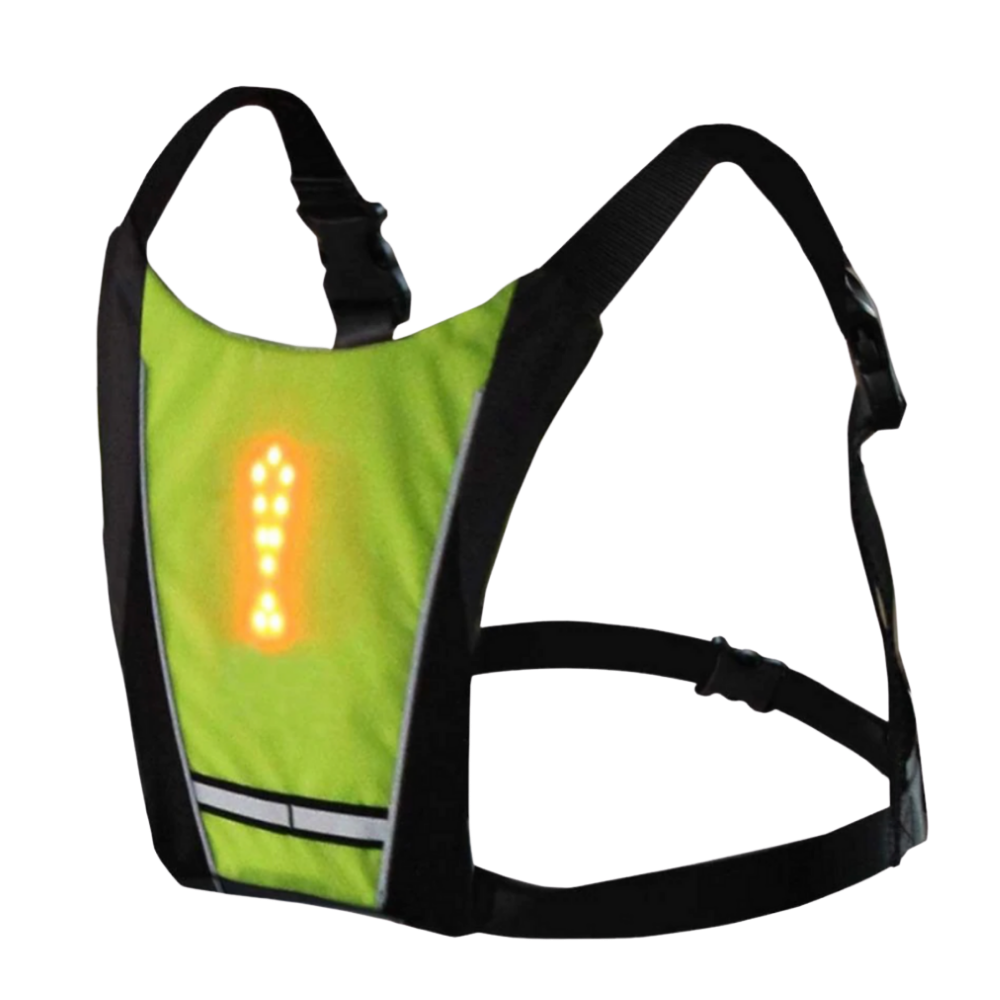 Gilet de cyclisme réfléchissant à LED - Ozerty