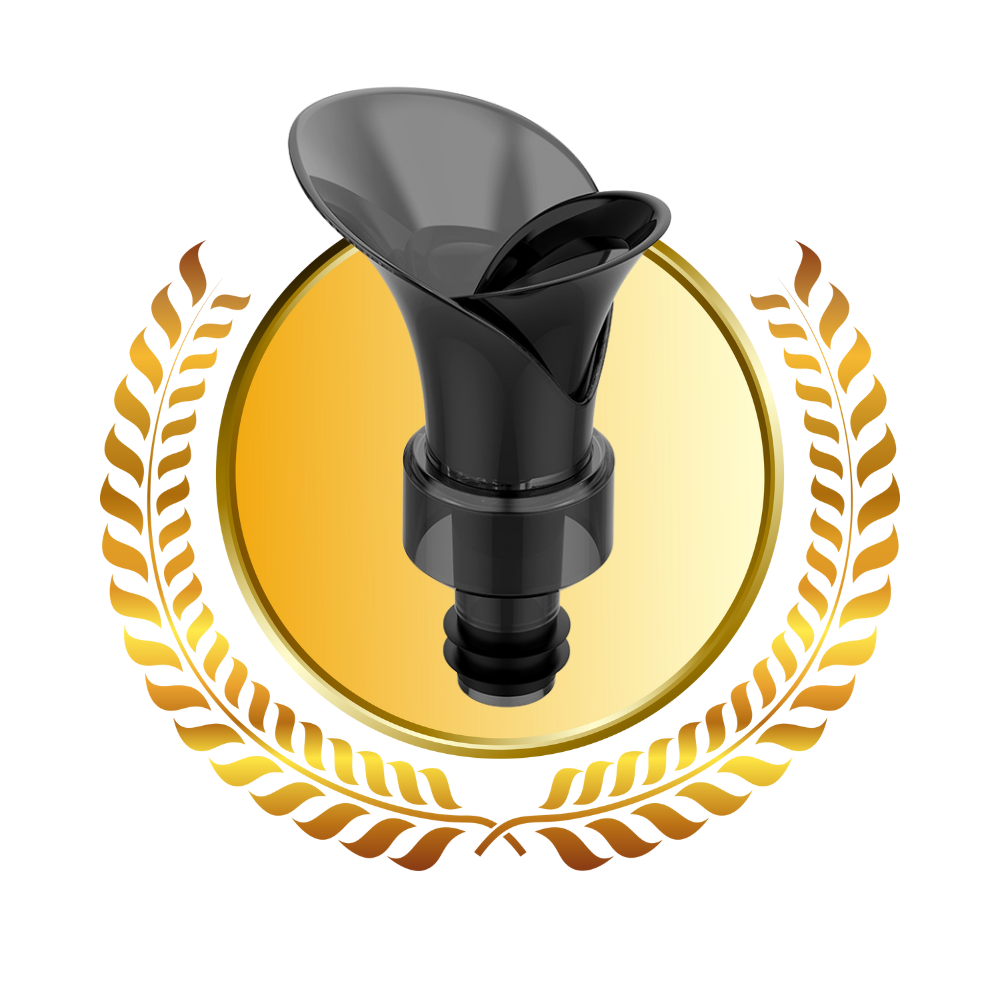 Décanteur de vin 2-en-1 avec bouchon - Ozerty