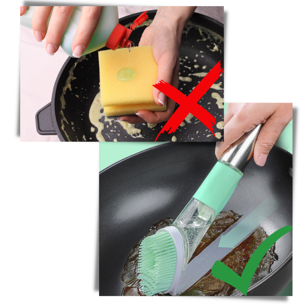 Brosse de vaisselle avec distributeur de savon - Ozerty