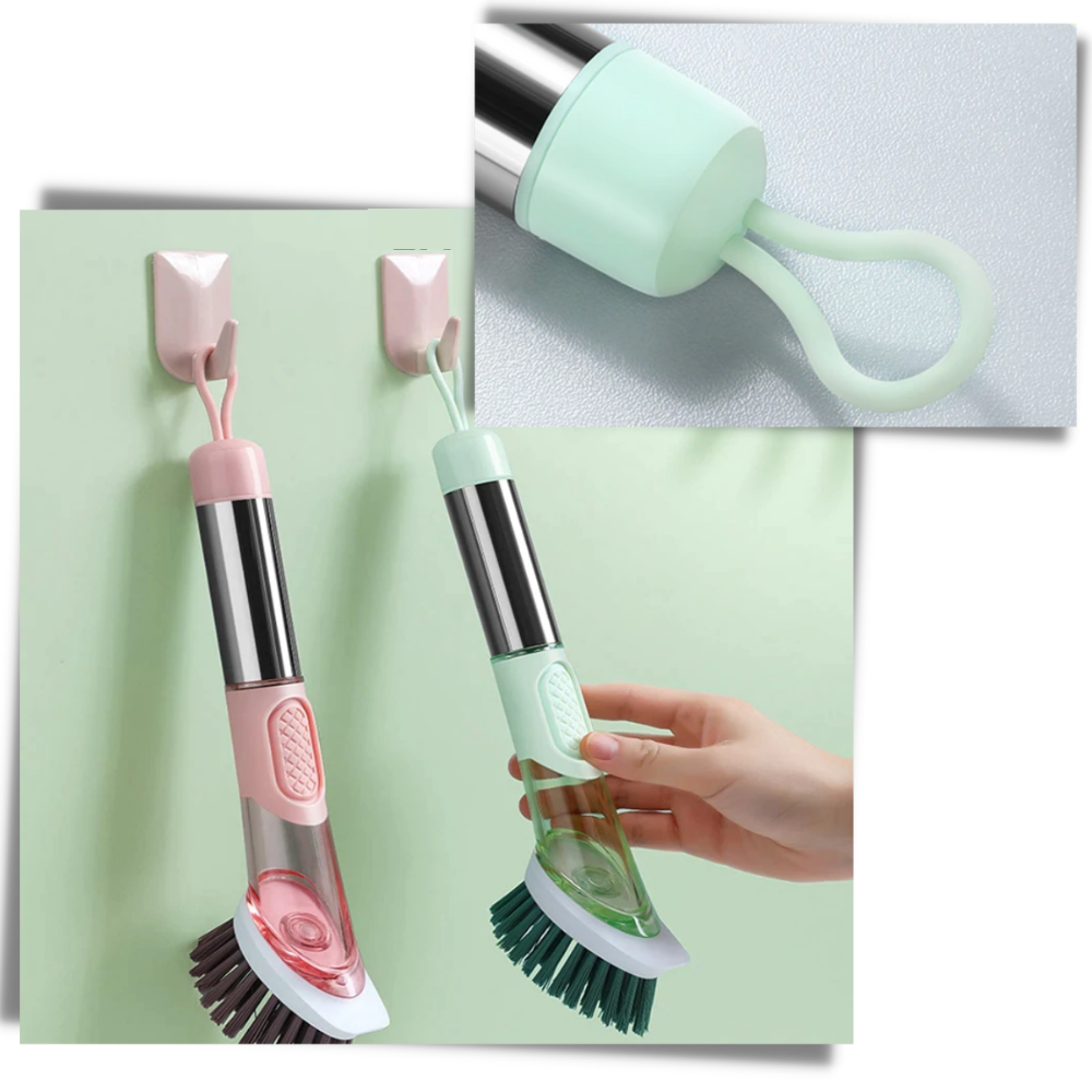 Brosse de vaisselle avec distributeur de savon - Ozerty