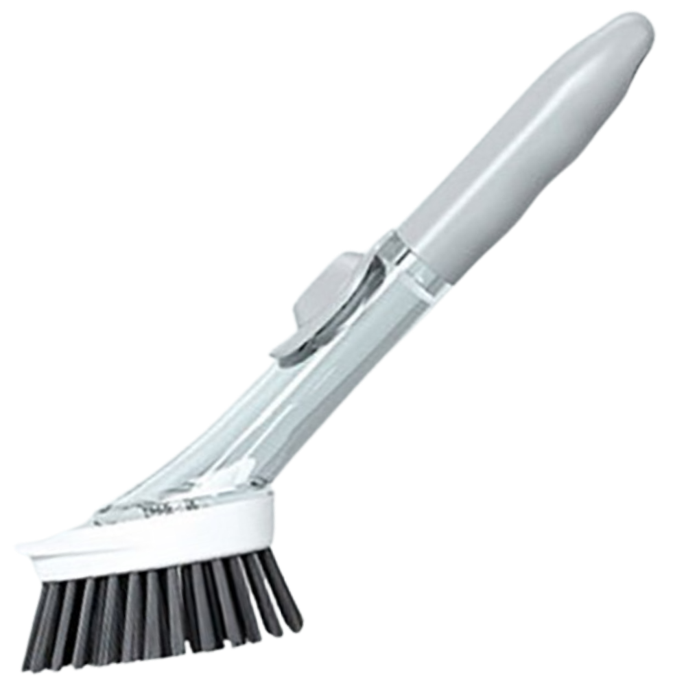 Brosse de vaisselle avec distributeur de savon -Gris/ - Ozerty