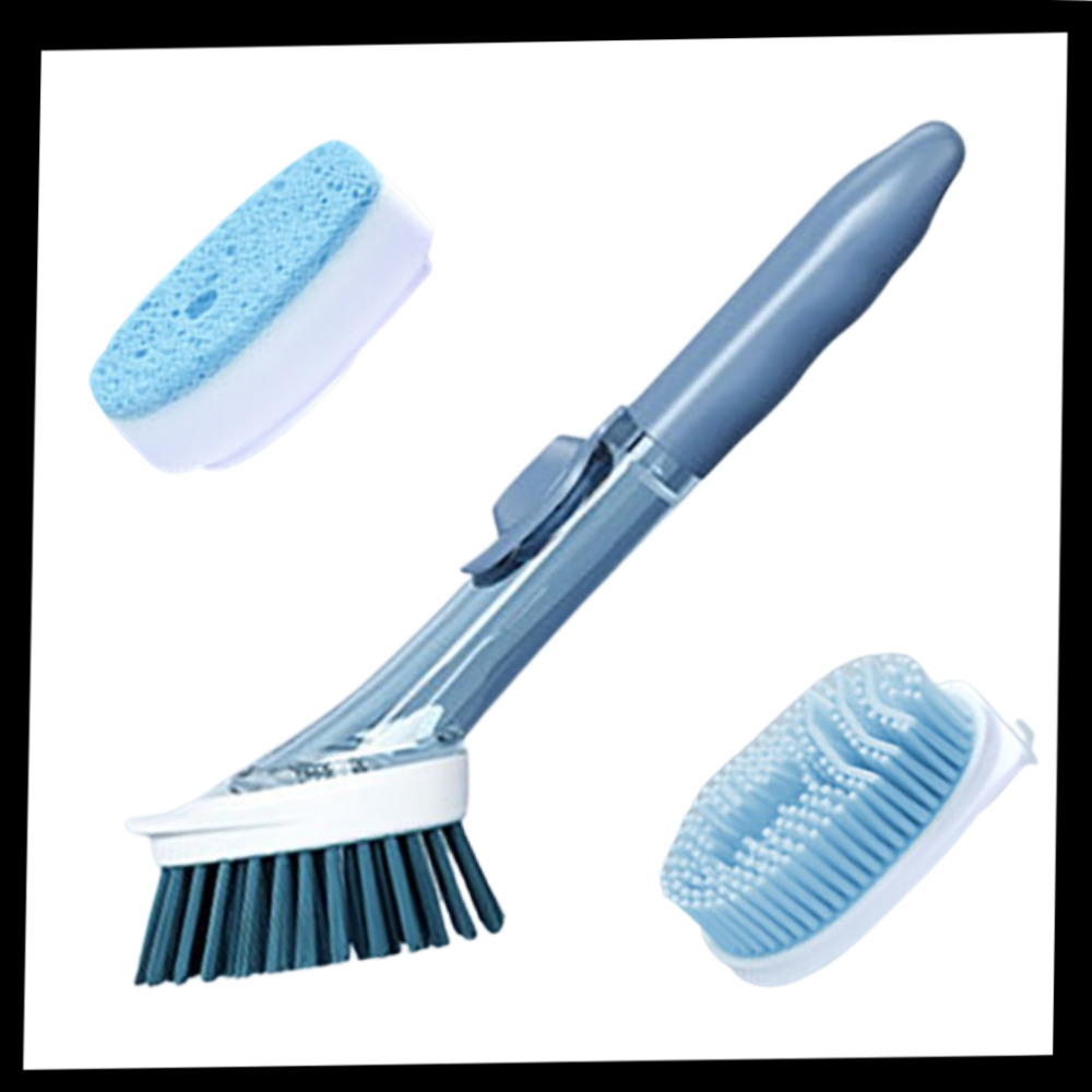 Brosse de vaisselle avec distributeur de savon - Ozerty