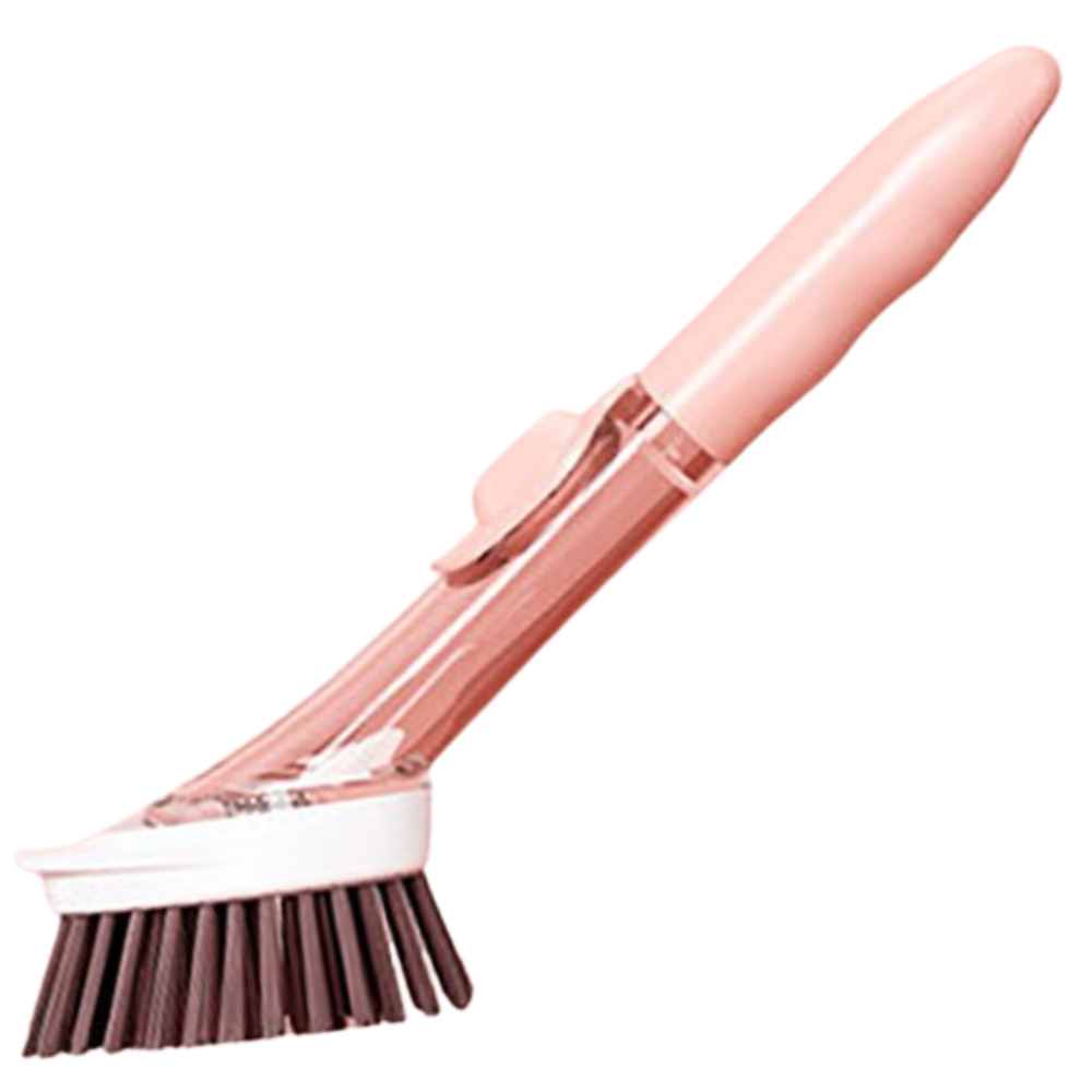 Brosse de vaisselle avec distributeur de savon -Rose/ - Ozerty