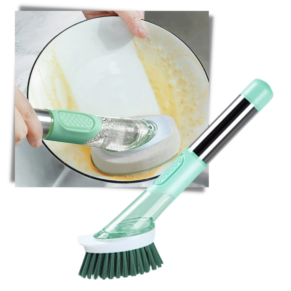 Brosse de vaisselle avec distributeur de savon - Ozerty
