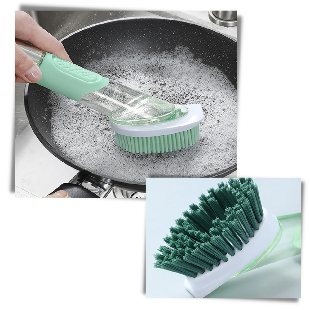 Brosse de vaisselle avec distributeur de savon - Ozerty