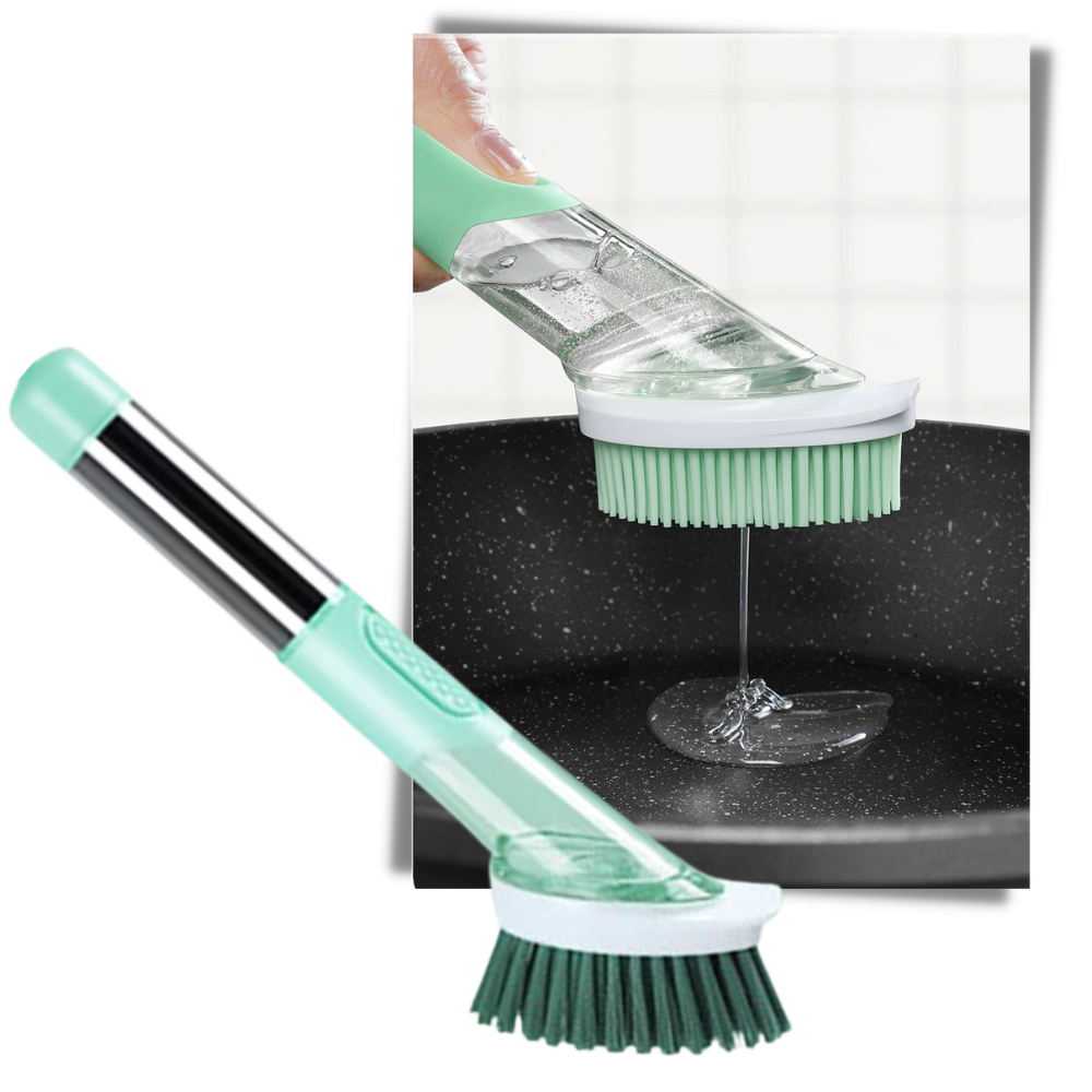 Brosse de vaisselle avec distributeur de savon - Ozerty