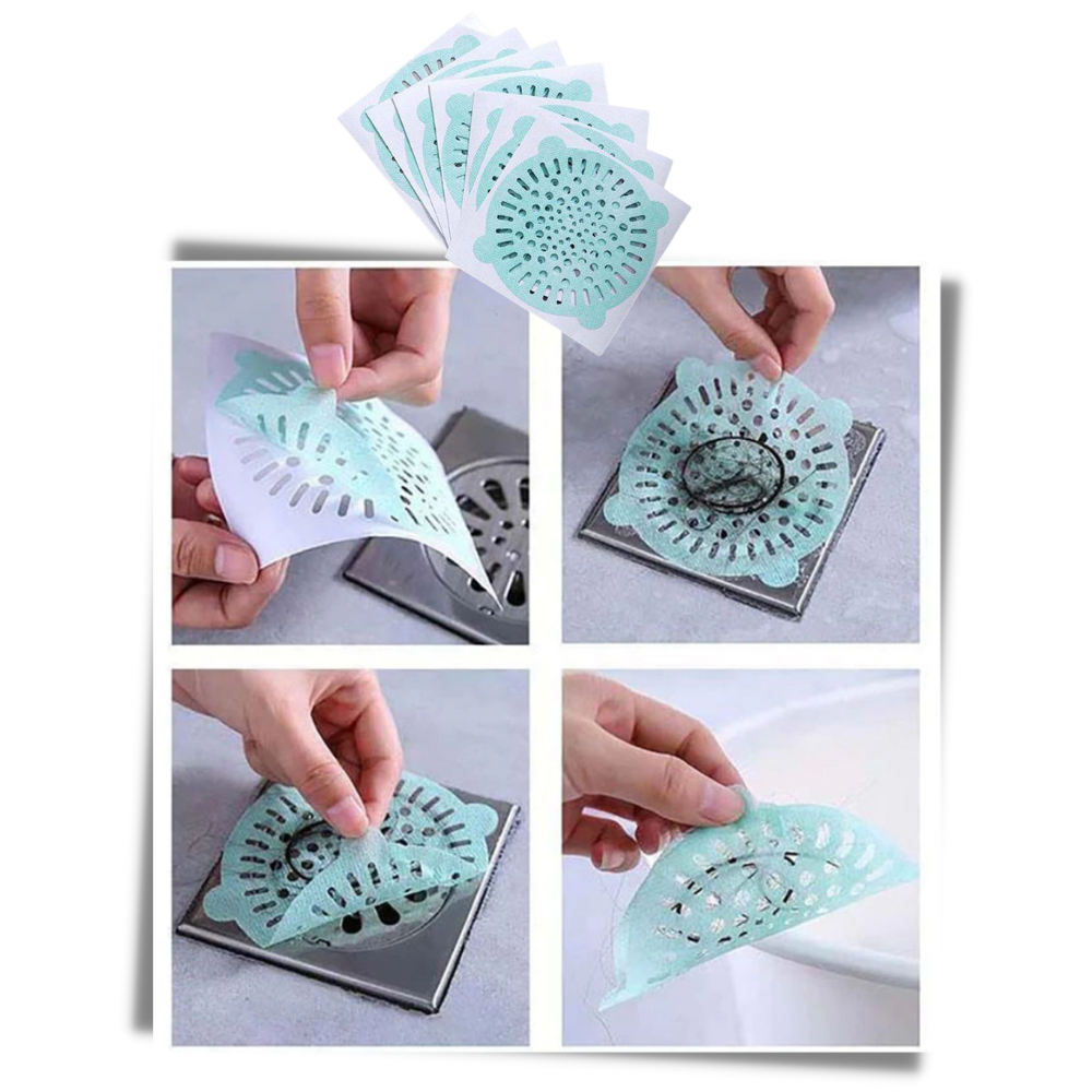 Lot de 10 filtres d'évacuation jetables adhésifs - Ozerty