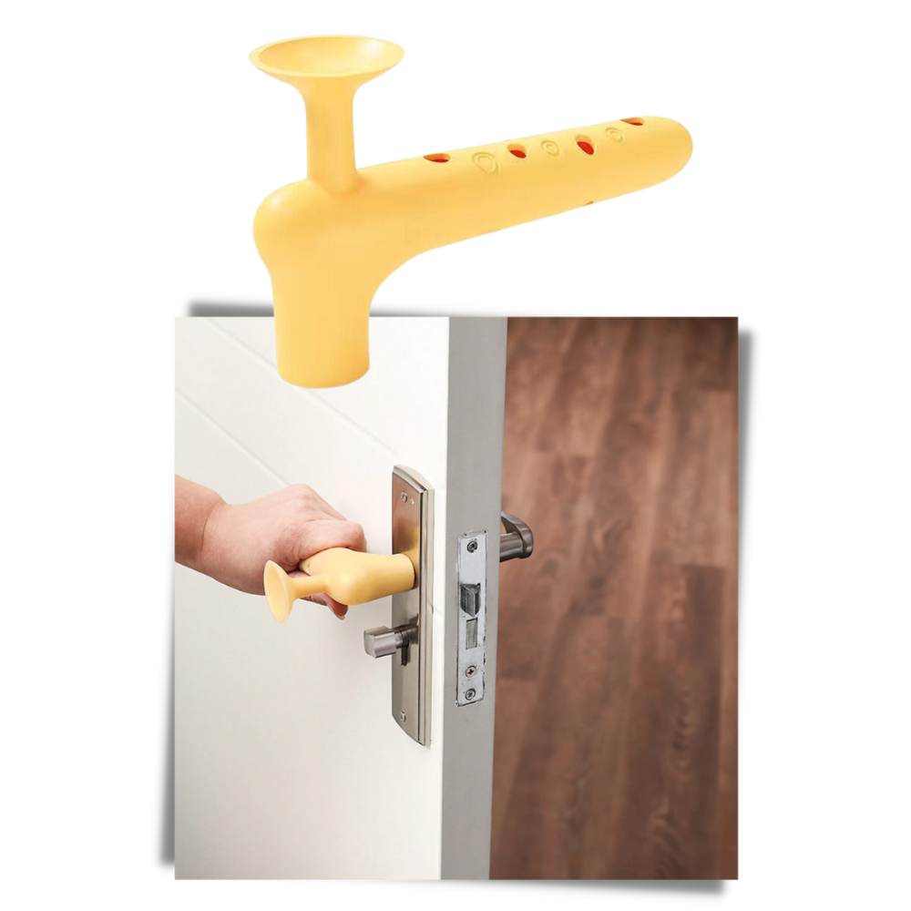 Lot de 2 housses de protection en silicone pour poignée de porte  - Ozerty