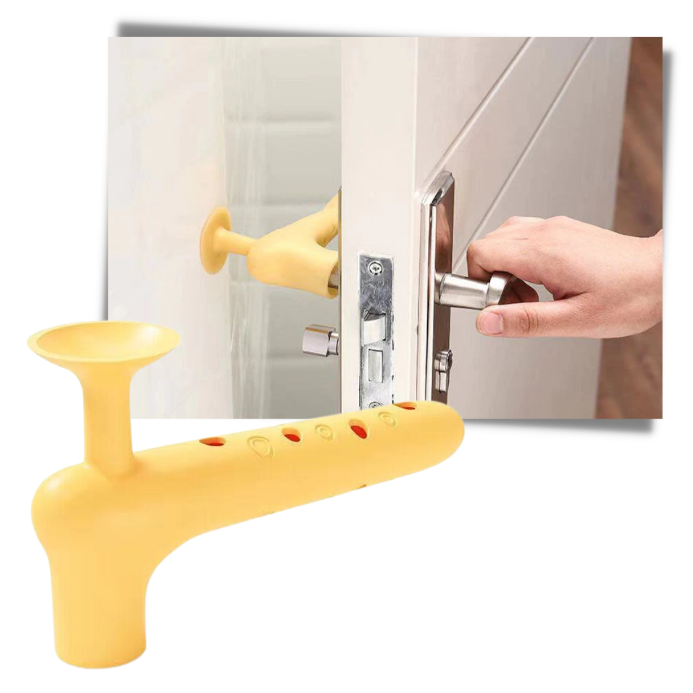 Lot de 2 housses de protection en silicone pour poignée de porte  - Ozerty