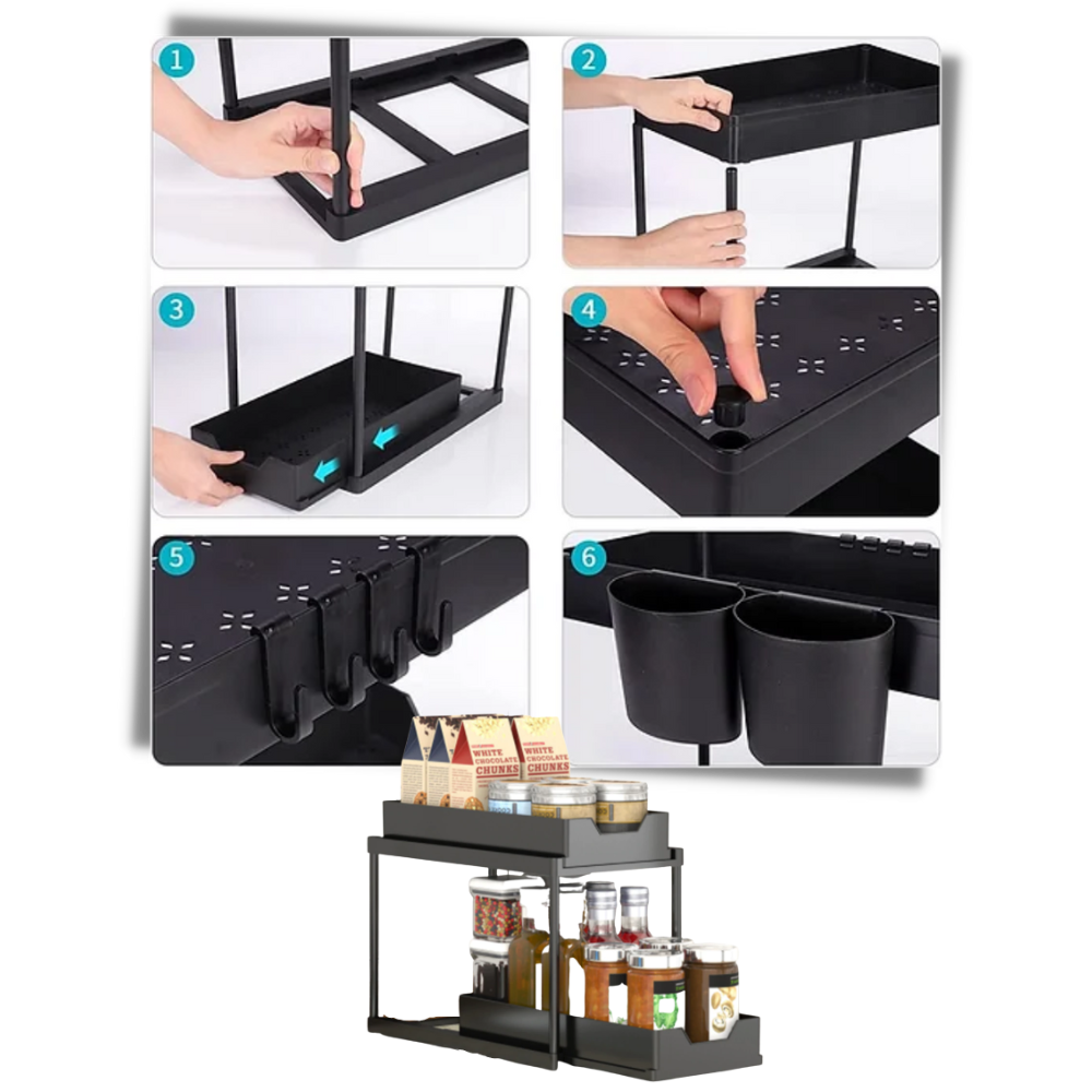 Porte-épices à double tiroir - Ozerty