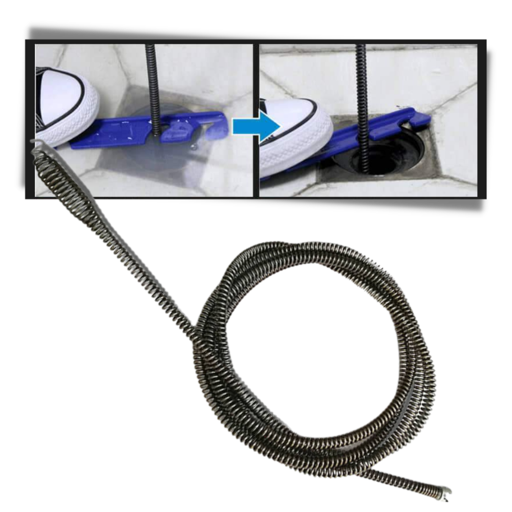 Nettoyeur de canalisations par perceuse électrique - Ozerty