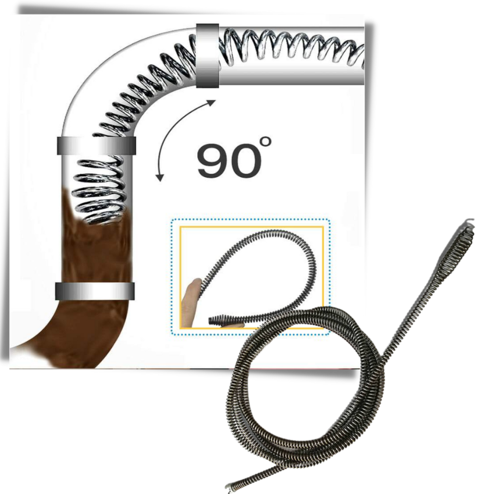 Nettoyeur de canalisations par perceuse électrique - Ozerty