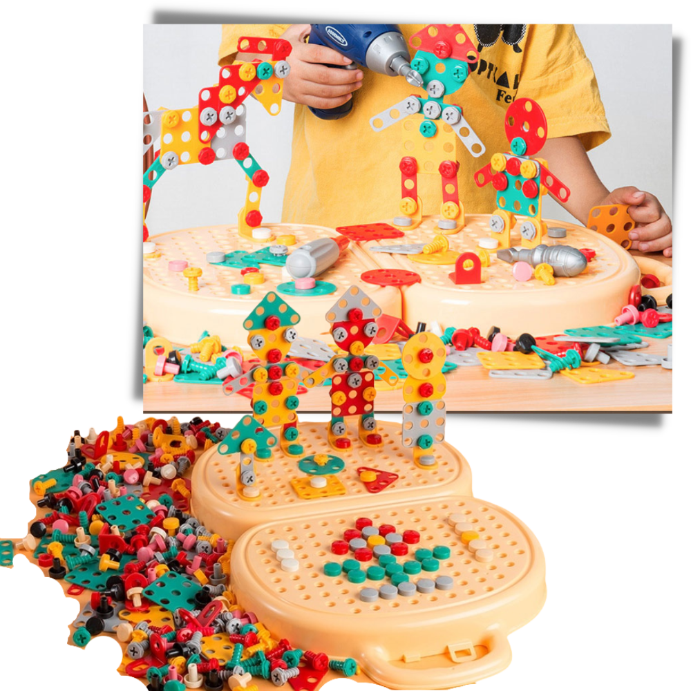 Jeu de puzzle éducatif avec kit de perçage - Ozerty