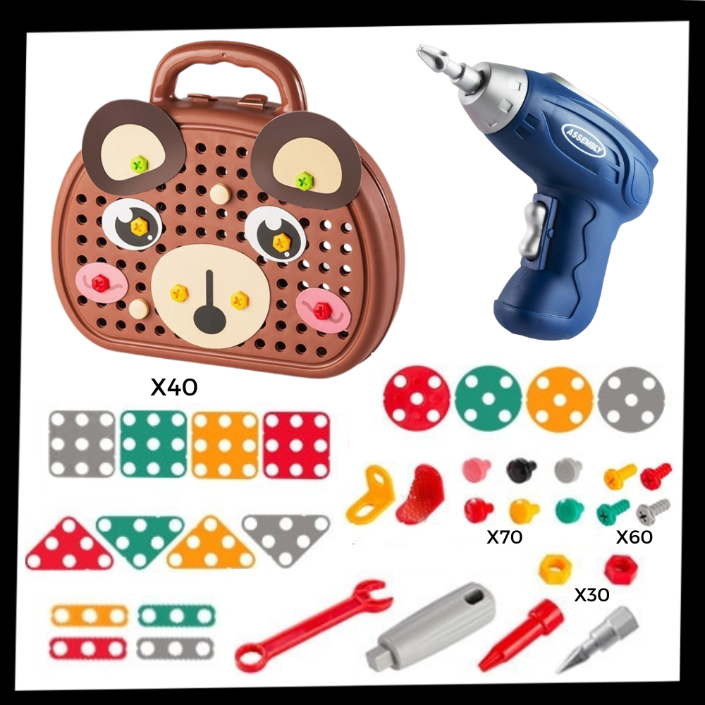 Jeu de puzzle éducatif avec kit de perçage - Ozerty