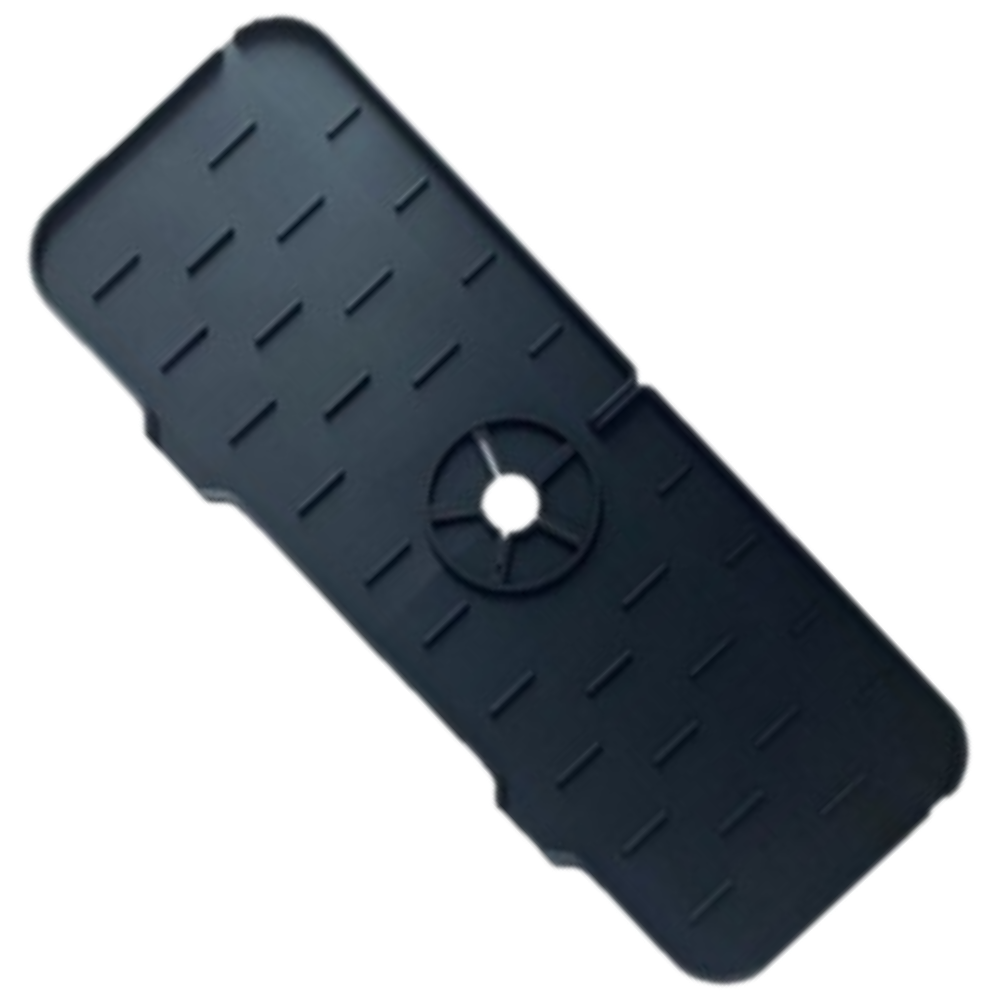 Tapis en silicone anti-éclaboussures pour évier -Noir/ - Ozerty