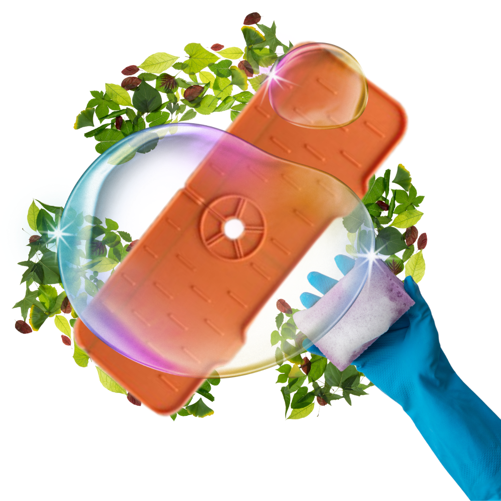 Tapis en silicone anti-éclaboussures pour évier - Ozerty