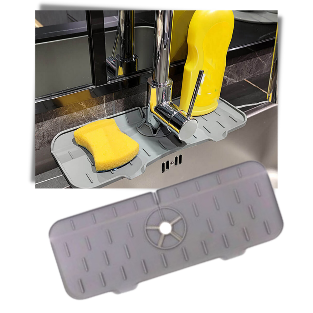 Tapis en silicone anti-éclaboussures pour évier - Ozerty