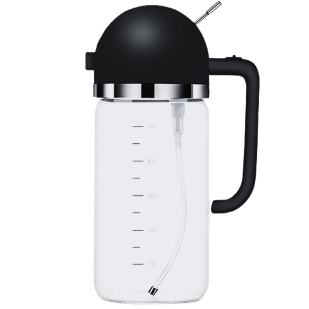 Bouteille distributeur d'huile à vaporisation et à versement -Noir/ - Ozerty