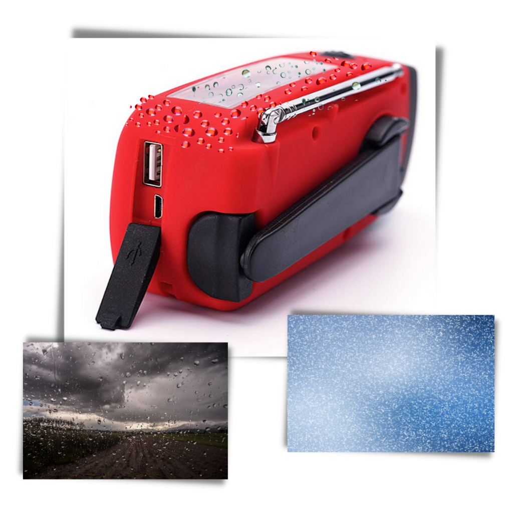 Radio d'urgence multifonctionnelle à dynamo - Ozerty