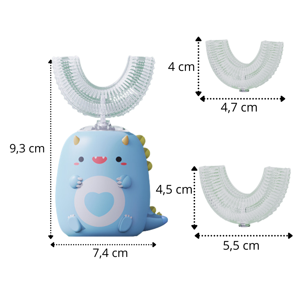 Brosse à dents électrique en U pour enfants