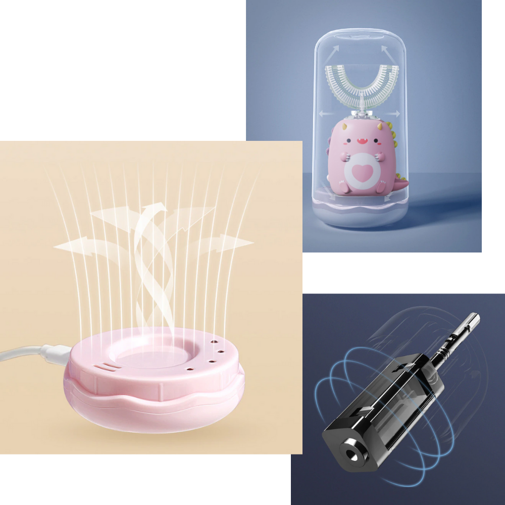 Brosse à dents électrique en U pour enfants