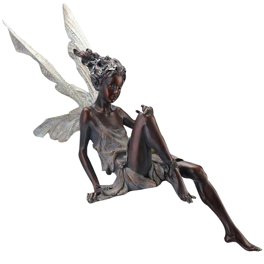 Ornement de jardin en forme de statue de fée - Ozerty