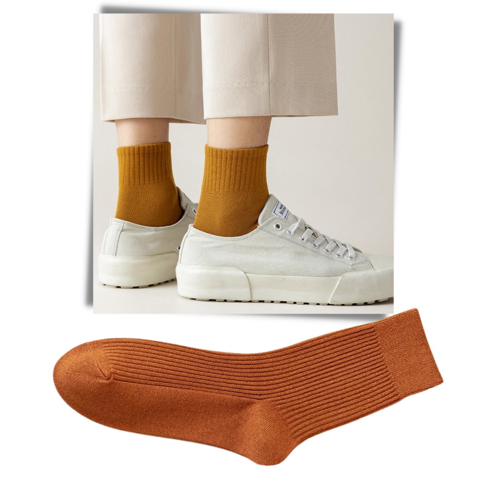 Chaussettes côtelées pour hommes (2 paires) - Ozerty