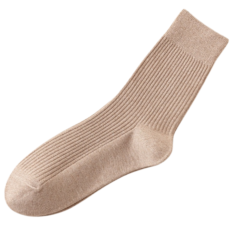 Chaussettes côtelées pour hommes (2 paires) -Kaki/ - Ozerty