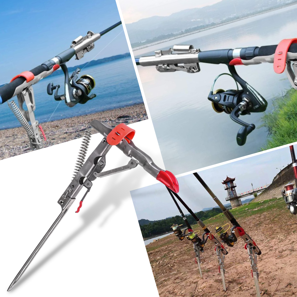 Support de canne à pêche avec ressorts - Ozerty