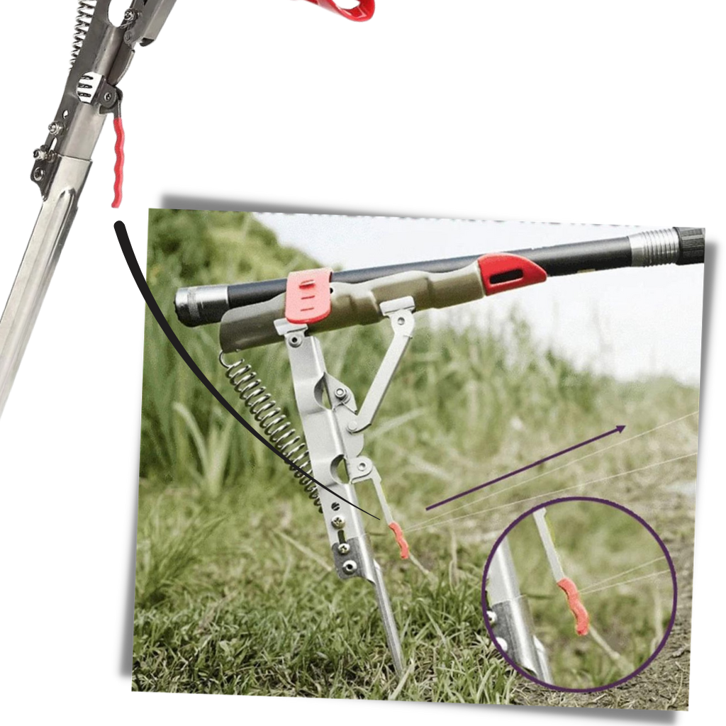 Support de canne à pêche avec ressorts - Ozerty
