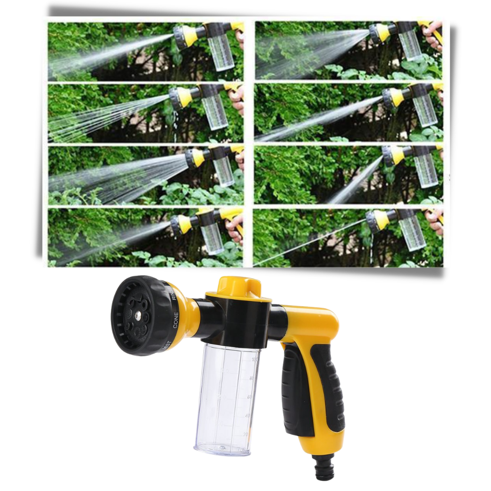 Pistolet de lavage de voiture haute pression avec distributeur de savon - Ozerty