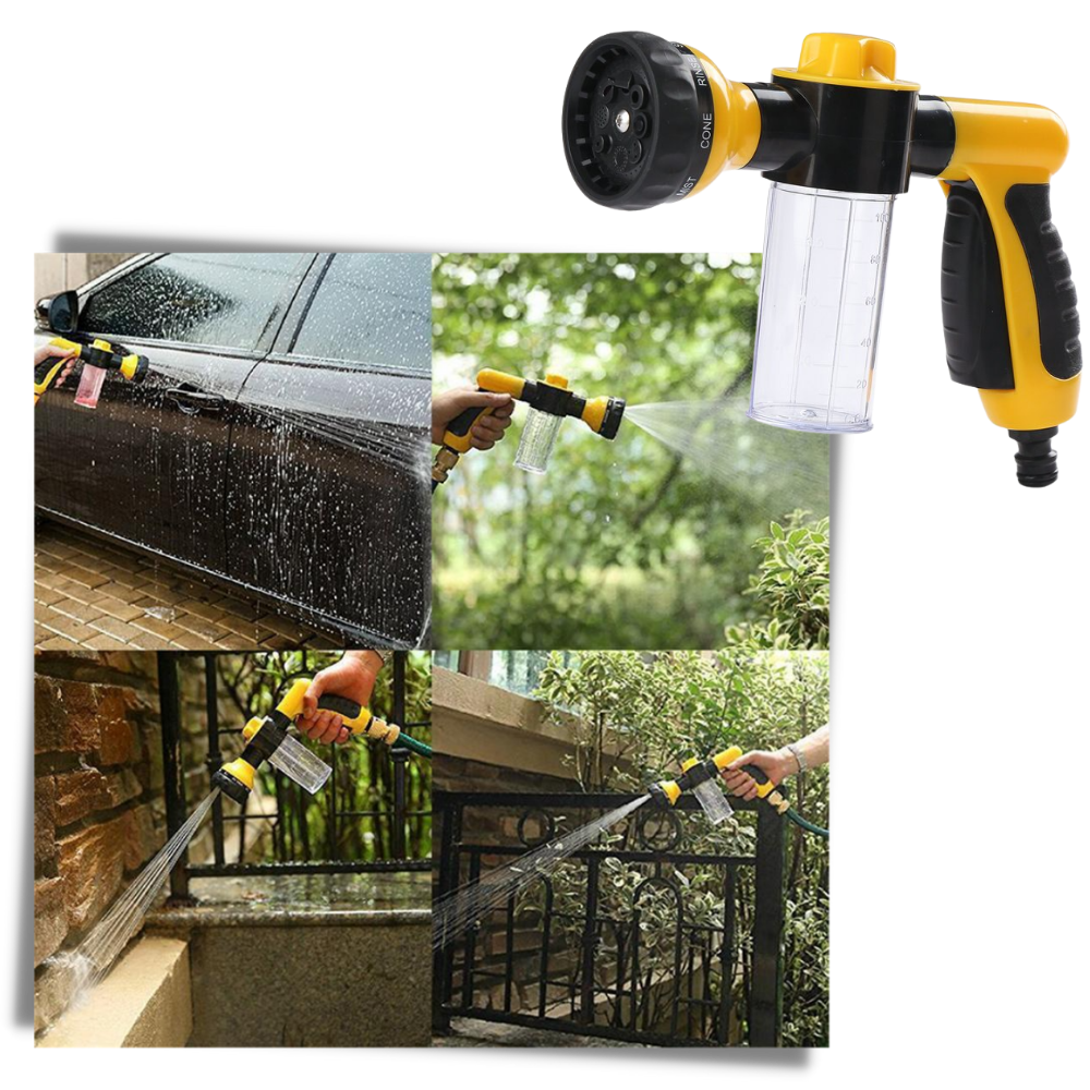 Pistolet de lavage de voiture haute pression avec distributeur de savon - Ozerty