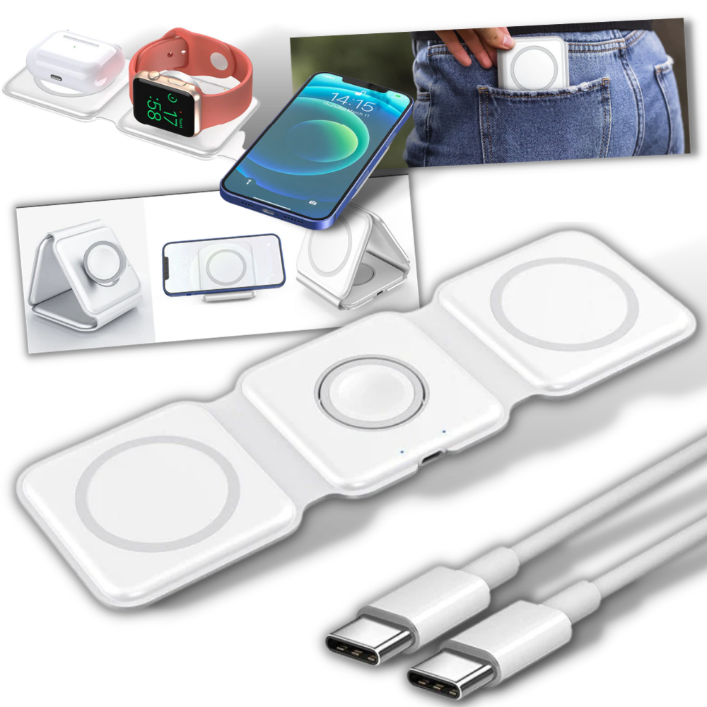 Chargeur sans fil pliable - Ozerty