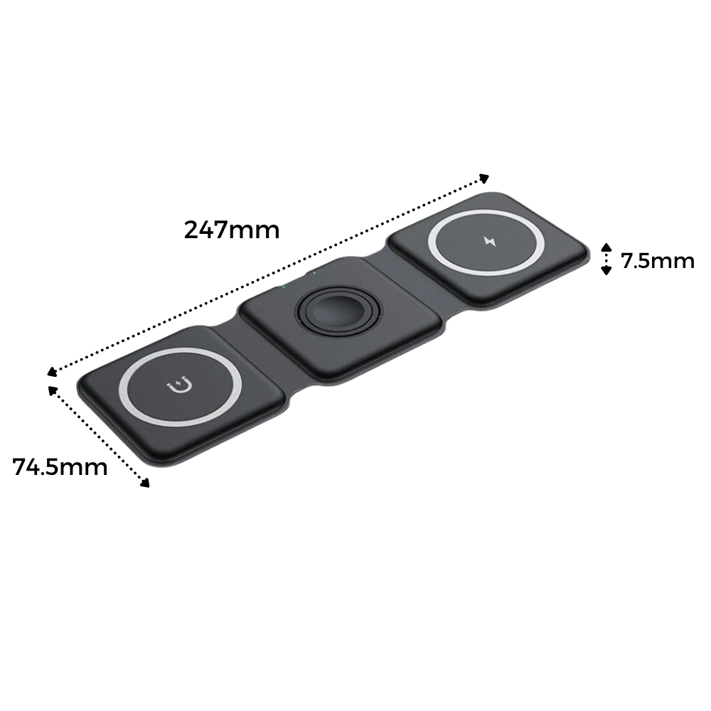 Chargeur sans fil pliable - Ozerty