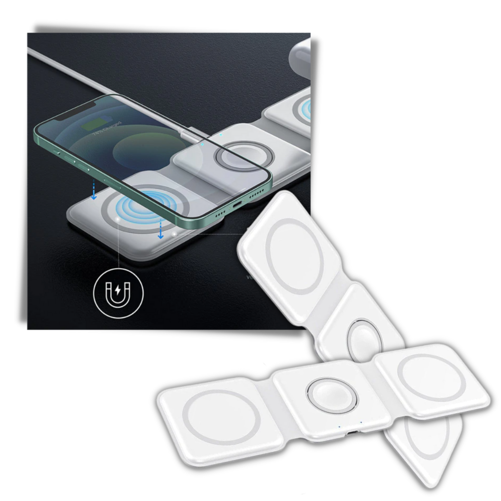 Chargeur sans fil pliable - Ozerty