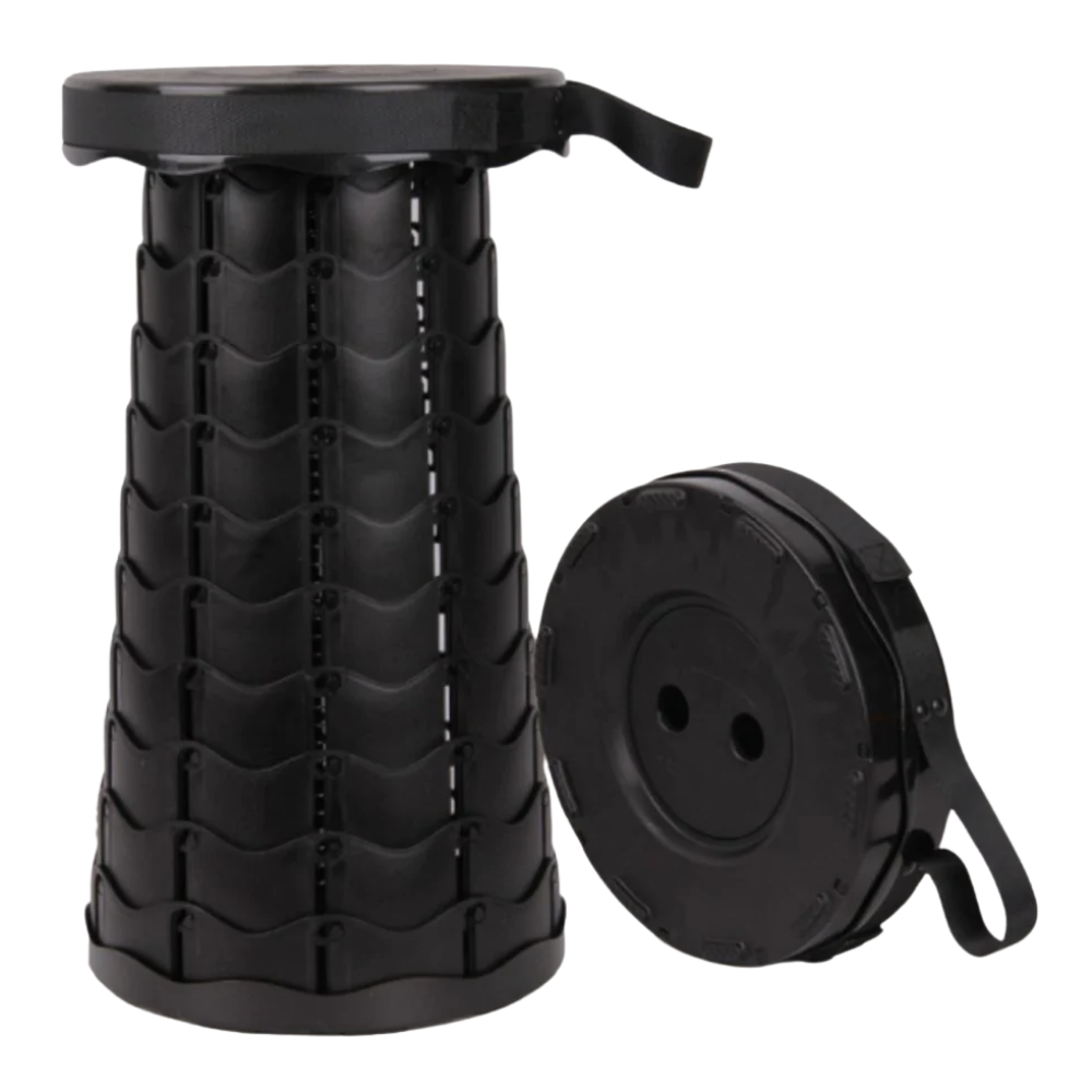 Tabouret rétractable portable -Noir/ - Ozerty