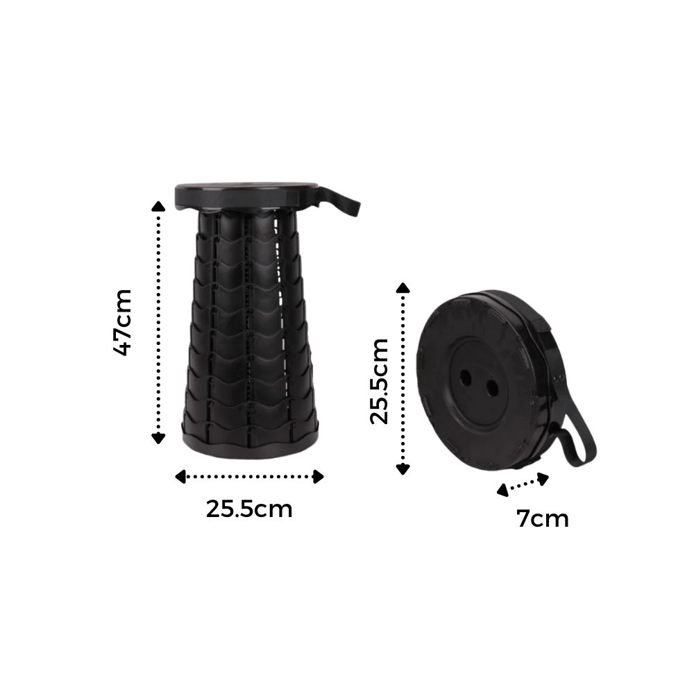 Tabouret rétractable portable - Ozerty