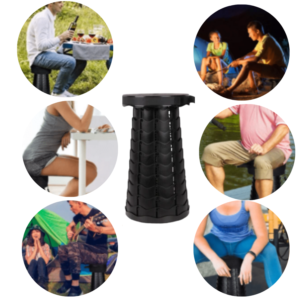 Tabouret rétractable portable - Ozerty